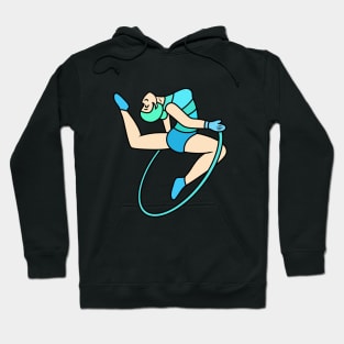 Gymnastic girl with rope Hoodie